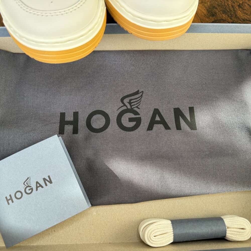 Hogan H630 Suede-Trimmed Leather Sneakers View 4